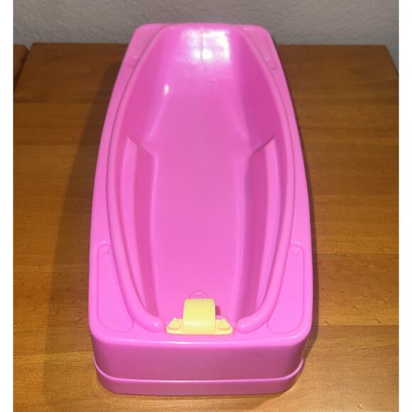 Vintage 1993 Mattel Barbie Hard Plastic Pink Bathtub Dream house 11” - Picture 3 of 6